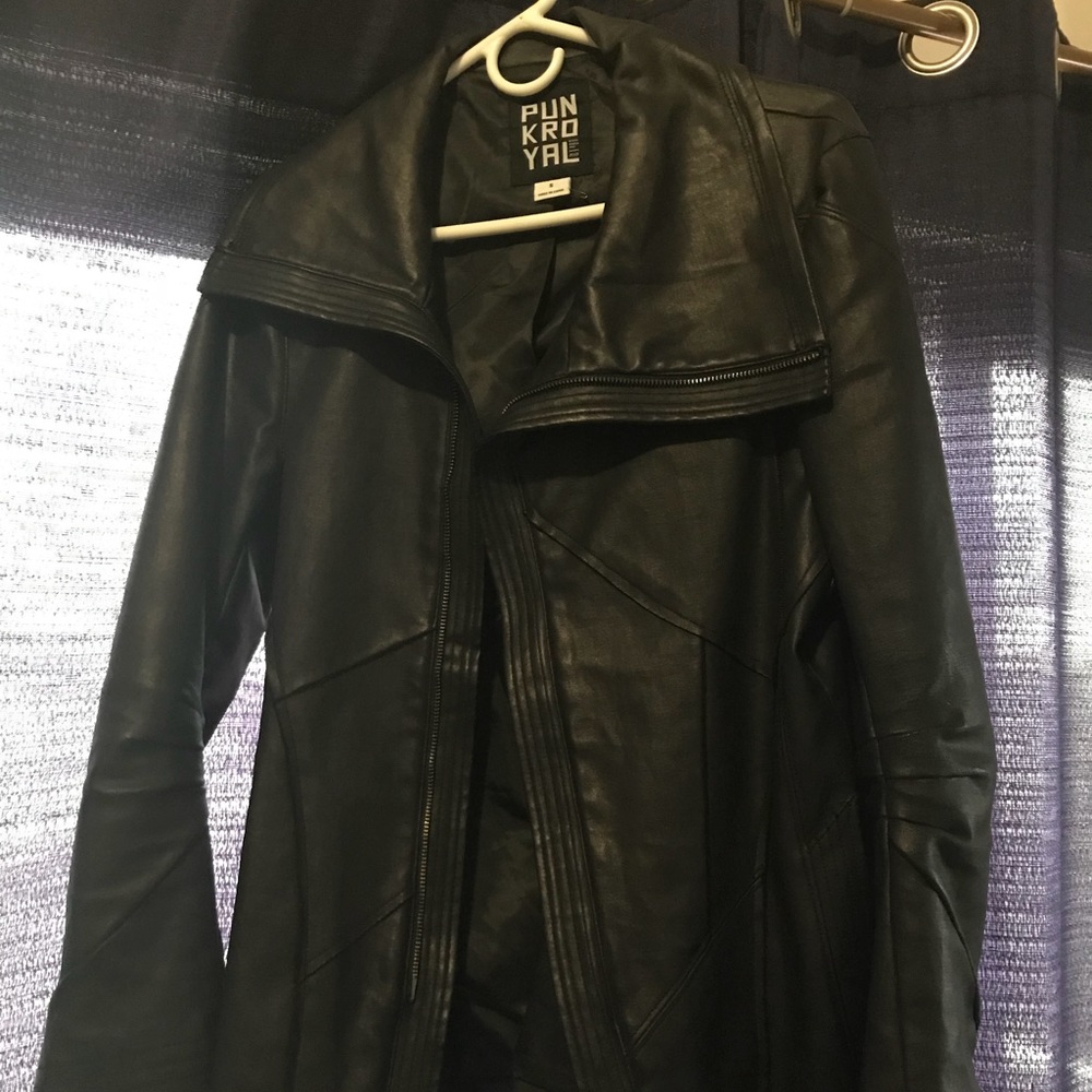 Punk Royal mens small faux leather Moto jacket